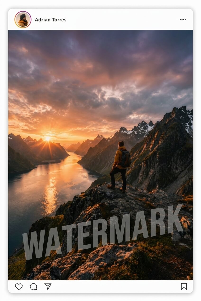 Marca de agua en imágenes para proteger derechos de autor — Compress IQ