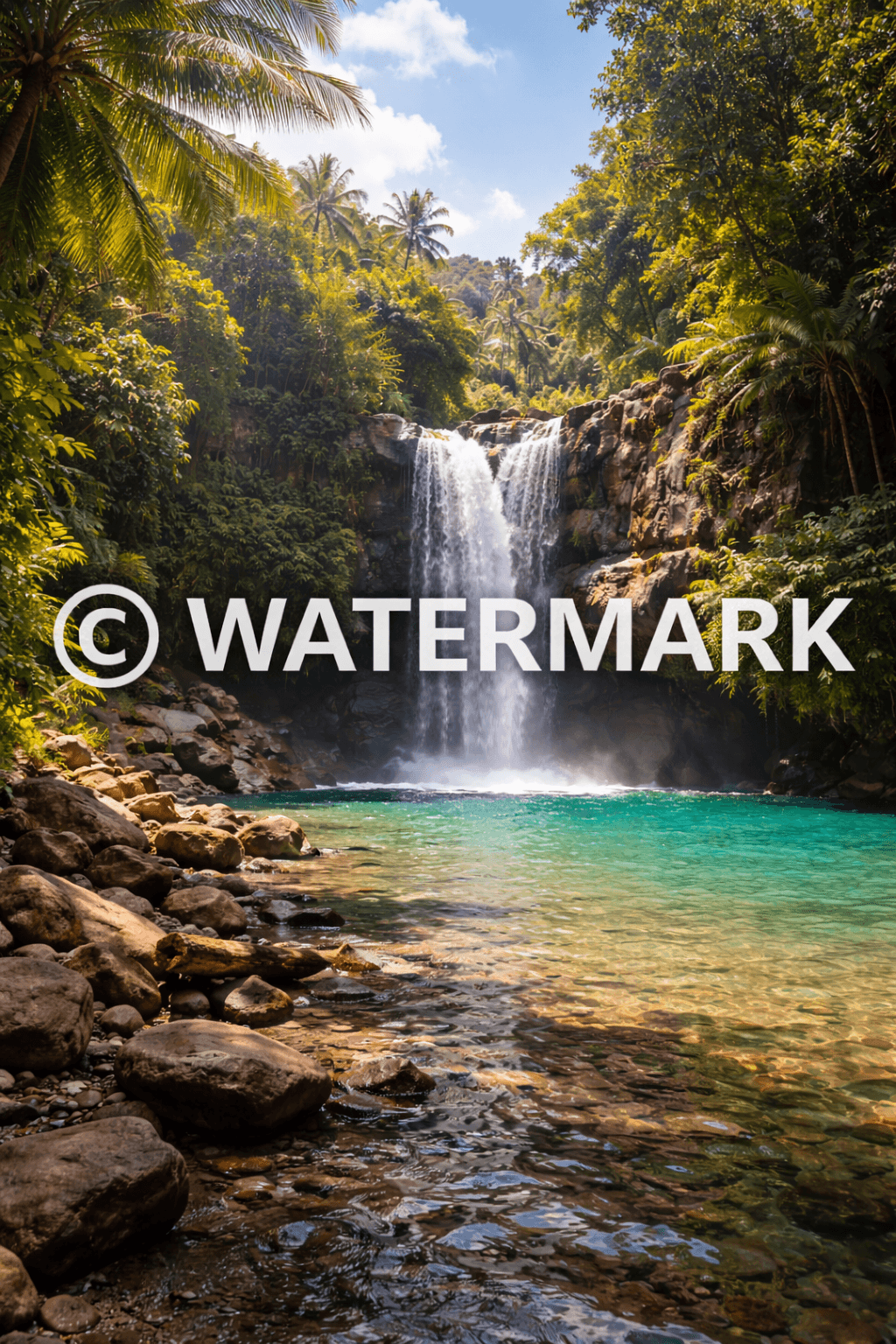 Editar fotos online — foto con marca de agua antes de eliminar
