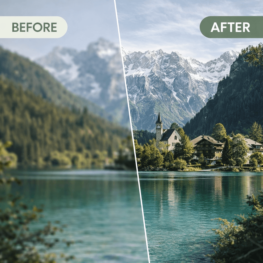 Mejorar calidad de foto con IA en fotografía inmobiliaria y propiedades
